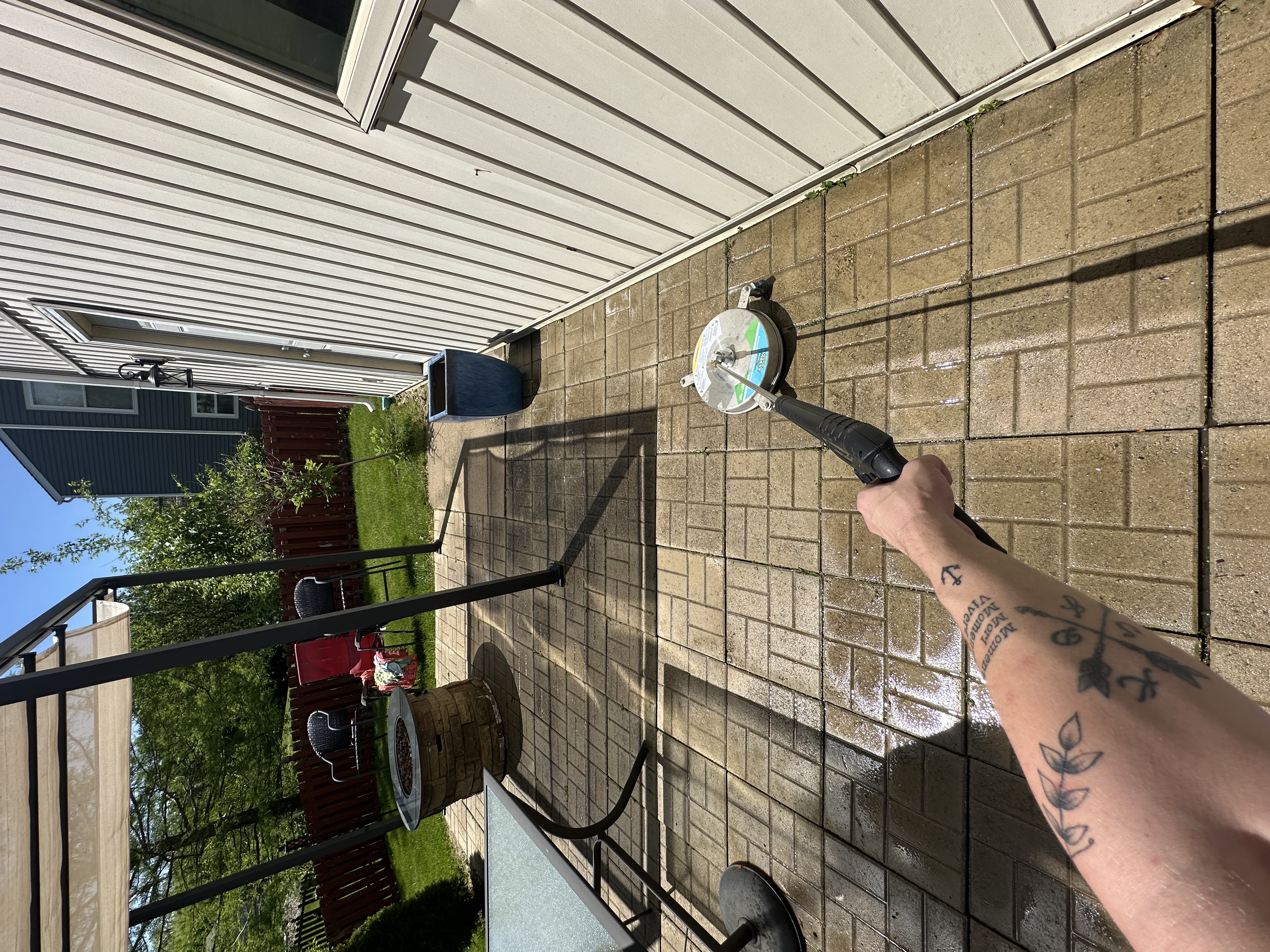 Exterior cleaning project